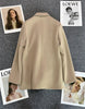 Blazer Coat Metal Buckle Small Suit Jacket Women Clothing Double Breasted Long Sleeve Office Lady Elegant Blazers