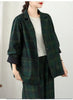 Checkered Blazer Suit For Women Spring And Autumn Korean Version Two-Piece Set Jacket Loose Harem Pants Oversized w1435