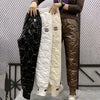 Autumn Winter Cotton Trousers Women's Snow Waterproof Warm Pants Winter Drawstring Thicken Casual Harem Pants