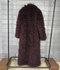 Colorful Women's Furry Coat Rose Pink Faux Fur Coat Suit Collar Autumn Winter Thick Cardigan Long Overcoat Chic 2DB5859