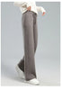 Thick Warm Knitted Casual Chic Basic Soft Elastic High Waist Women's Pants Korean Straight Ankle-Length Pants For Women