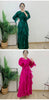 Ruffles Pleated Dress Women Round Neck Flare Sleeves Solid Maxi Belt Dresses Party Spring 2AA1502