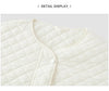 Coats Women Padded Textured Diamond Inner Layer Loose Casual Winter Drawstring Lightweight Cotton Jackets for Woman