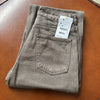 Woman Clothes Commuting Mom Jeans Minimalist Retro Brown Washed Denim Pants Medium Waist Straight Jeans Women