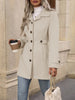 Autumn/Winter Women's Casual Coat Flattering Loose-Fit Notched Lapel Single-Row Multi-Button Mid-Length Wool Blazer