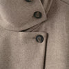 Elegant Stand Collar Short Jacket For Women Lady Outerwear High Street Long Sleeve Single Breasted Female Coats
