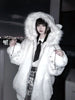 Vintage Fur Patchwork Loose Casual Hooded Coats Streetwear Solid Winter Y2k Aesthetic Jackets Grunge Pocket Women Harajuku Tops