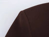 Women Fall Vintage Elegant Blazer Lapel Cinched-Waist Brown Blazer Autumn High Street Commute Lady Suit