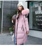 Women Parkas Hooded Zipper Thick Parka Thick Casual Full Sleeve Solid Long Coats Pockets Elegant Outerwear Warm Casual