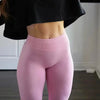 Seamless Yoga Legging for Women Scrunch Butt Lifting Gym Legging Workout Yoga Pants Low Ribbed Waistband Sports Tights