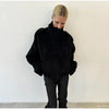 Women Stand Collar Spring Woolen Coats Single Breasted Loose Female Long Sleeve Jacket Office Lady Street Short Coat