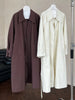 Women Coffee Brief Belted Big Size Long Trench Lapel Long Sleeve Windbreaker Tide Spring Autumn 1DJ3893