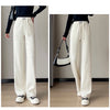 High Waist Retro Corduroy Stripe Women's Pants Fall Straight Causal Full Length Vintage Pockets All Match Japanese Y2k Trousers