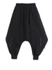 High Elastic Waist Black Brief Long Harem Trousers Loose Fit Pants Women Tide Spring Autumn 1DC778