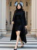 Women's Warm Woolen Overcoat for Autumn Winter Double-Breasted Wool Blends with Belt Windproof Street Female Wear