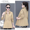 Windbreaker Women Mid Length Outerwear Spring Autumn Korean Waist Jacket Trench Coat for Women Basic Coat Mom Clothes