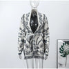 Jacquard Fringe Belted Wrap Knit Cardigan Lapel All Over Pattern Raw Fringe Autumn Winter Commute Lady Women Casual Coat