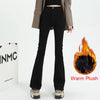 Woman American High Waist Slim Fit Bell Bottom Jeans Female Y2k Flare Pants Girls Elastic Designer Black Denim Trousers