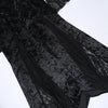 Elegant Mall Gothic Women Evening Dresses Grunge Aesthetic E-girl Velvet Midi Dress Lace Splice Sexy Split Alt Outfits