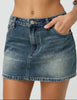 Washed Denim Skirt Women Simple All-match Girl Mini Skirts Temperament Commuting Style Female Clothing