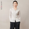 Casual Zipper Hooded Pleated Women's Jacket Spring Loose Solid Color Zipper Design Niche Cardigan Coat 2DB6163