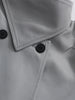 Loose Spliced Double Breasted Trenchs for Women Lapel Long Sleeves Patchwork Belt Trench Female Clothes