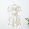 Elegant Floral Jacquard Cheongsam Mini Dress Women Black Ruffle Hem Bodycon Slim Fit Flowy Soft Chic Lady Party Gowns
