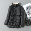 Lagabogy Autumn Winter Women Ultralight White Duck Down Long Jacket Female Single-Breasted Double Sided Puffer Coat