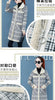 Winter Lamb Wool Woolen Coat Thick Plus Velvet Warm Cotton Coat Women Long Grid Parker Overcoat Plus Size Cold Trench Coats