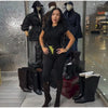 Contrast Women's Leggings Slim High Waist Hip Package Party Long Bottom Female Street Shrinking Trousers Lady