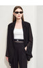Women's Coat Autumn Autumn Turned Over Collar Color-block Spliced Fabric Casual Loose Blazers For Woman 12641083