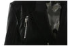 Deconstruction Irregular PU Leather Spliced Blazer Women's Lapel Loose Strap Suit Jacket Autumn