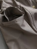 Solid-color Stand Neck Pocket Loose Mid-length Drawstring Waist Casual Trench Coats Women Long Sleeves Coats