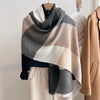Plaid Scarf Winter Warm Cashmere Women Long Pashmina Foulard Female Scarves Lady Tassel Shawl Wraps Travel Poncho Blanket