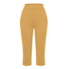 Casual Loose Elastic Pocket Pure Color Women's Seven-Foot Pants Simple Design Comfortable Fit Long Trousers