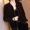 Leisure Golden Velvet Coat Women's Spring Autumn Korean Loose Zipper Jacket Large Size Baseball Outwear Jacket 5XL