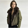 Faux Fur Neck Short Jackets Women Long Sleeve Ruff Thicken Loose Outerwear Female Autumn Winter Chic Daily Coats