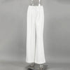 Autumn White High-Waisted Wide Leg Pants Women Versatile Simple Office Lady Suit Pants Casual Loose Straight Trousers