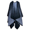 Thicken Winter Shawl Wraps Cape Women Fall Ponchos Plus Size Block Plaid Open Front Sweater Fleece Scarf Coat Holiday Outfits