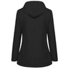 Thicken Women Winter Jacket Coat Fleece Hooded Press Button Zipper Outerwear Mid Length Parka Warm Down Jacket