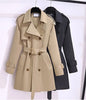 Trench Coat Women's Suit Collar Coat Spring Autumn Female Long Jacket Waist Temperament Windbreaker Overcoat