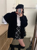 Korean Female Red Knitted Cardigan Sweater Lazy Wind Loose Cardigans Coat Spring Autumn Casual Thicken Sweater Jacket