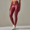 Women Sexy Skinny PU Leather Pants High Waist Elastic Leggings Trousers Slim Pencil Pants Sexy Stretch Tight Pants