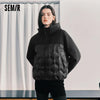 Women Down Jacket Waterproof Windproof Stain Resistant Lightweight Build 90 Percent Down Fill Panelled Design Winter