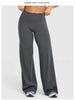 High Waisted Wide Leg Yoga Pants Women Butt Lift Coffee Brown Workout Trousers Flare Leggings Tummy Control Gym Fitness Wear
