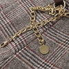 Houndstooth Blazer Set Women Lapel Collar Full Sleeve Coats Loose Long Trouser Lady Vintage Two Piece Outfit