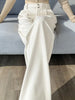 Brown Woolen Suit Pants for Women in Autumn and Winter Narrow Version Straight Wide-leg Pants with Drape