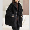 Korean Ladies Join Together Hooded Lamb Plush Jacket Women Autumn Winter Mid Long Styles Coat Female Baseball Outwear Lady
