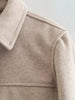 Jackets For Womens Autumn Solid Front Pockets Button Long Sleeve Jacket Elegant Woman Casual Outerwear Coat