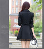 2026Spring Autumn Windbreaker Coat Women Slim Mid Long Lace Trench Coat Female Casual Double-breasted Outerwear Tops